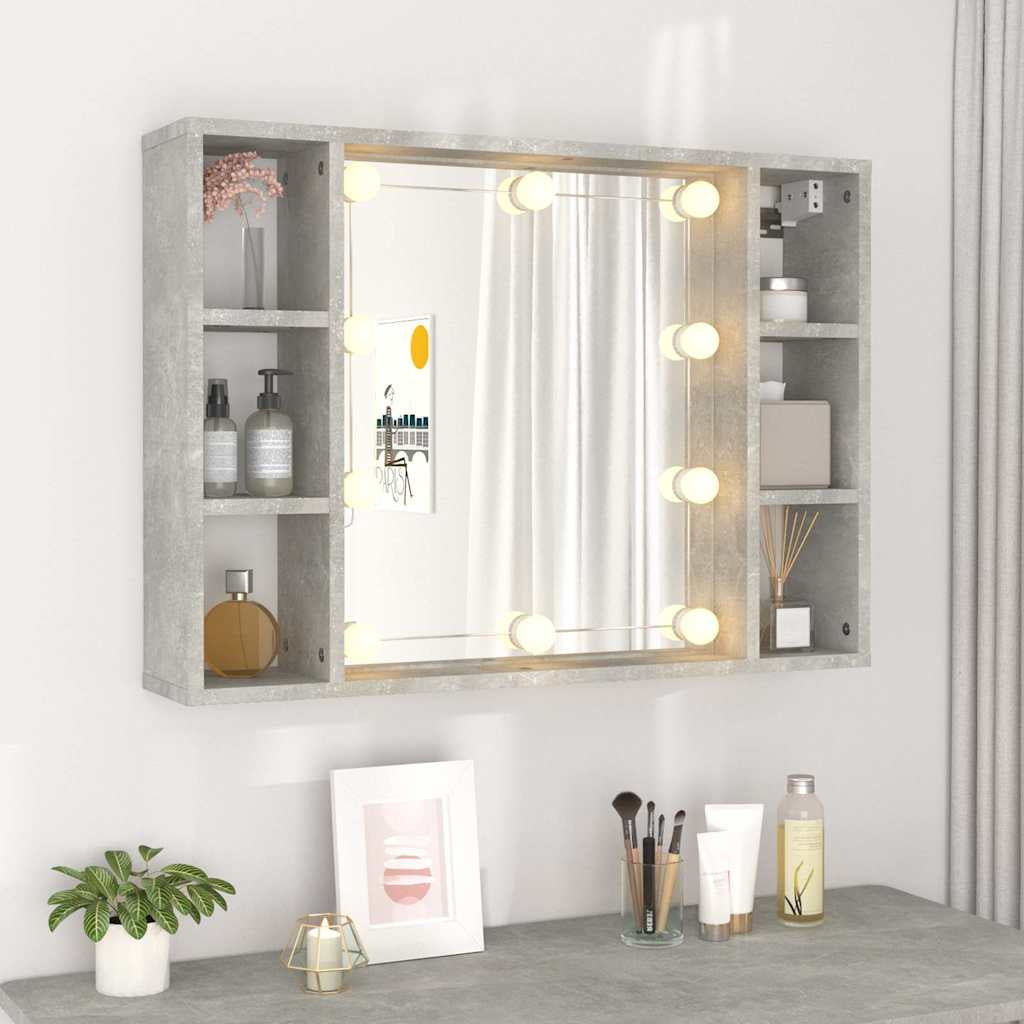 Spiegelschrank Mit LED Badschrank Badspiegel Badezimmer Hängeschrank VidaXL
