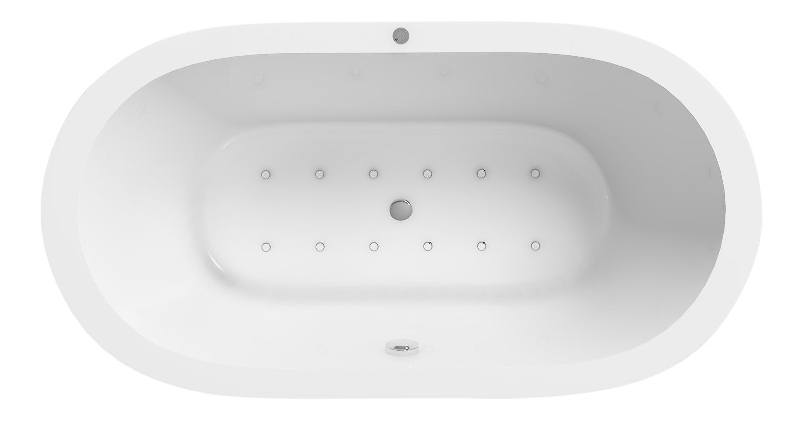 Badewanne Maggiore II Whirlpool Schwarz Bad Wanne Badausstattung Luftdüsen