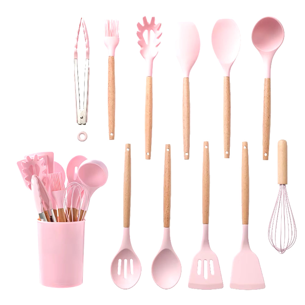 Silicone Kitchenware Cooking Utensils Set Non-Stick Cookware Kitchen Cooking Tool Set