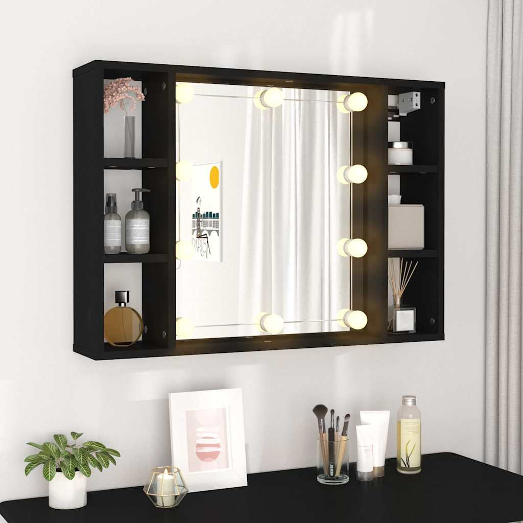 Spiegelschrank Mit LED Badschrank Badspiegel Badezimmer Hängeschrank VidaXL