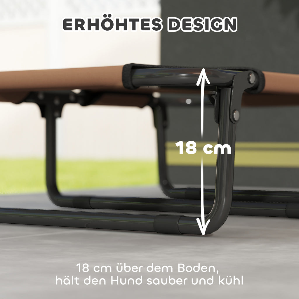 Erhöhtes Hundebett Klappbar Haustierbett, Outdoor Hundeliege Mit Netzdesign