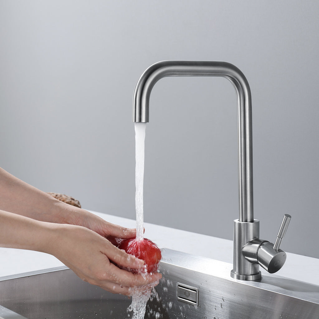 360° Drehbarer Küchenarmatur Wasserhahn Mischbatterie Küche Spültischarmat