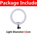 LED Selfie Ring Light Dimmable Photography Ringlight with Phone Stand Holder Makeup Fill Light for Youtube Support Video Live