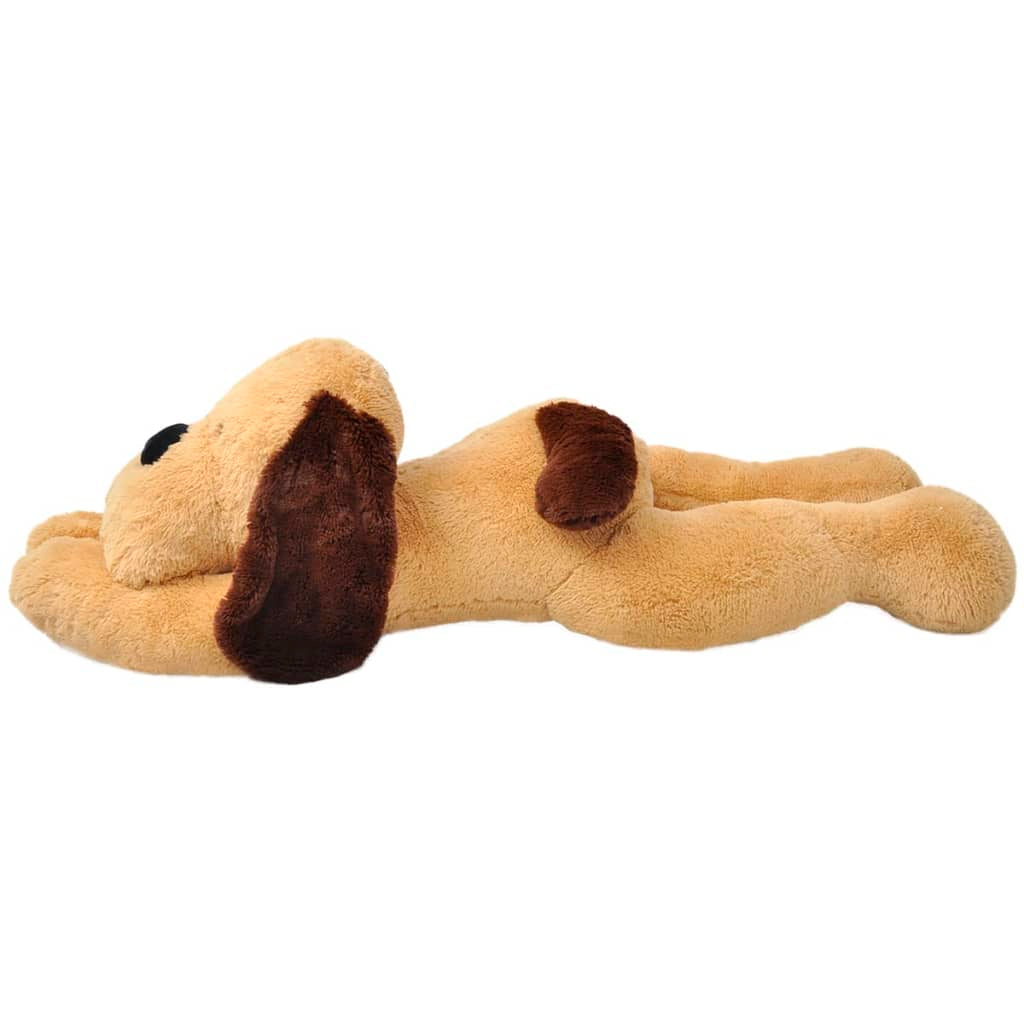Plüschtier Stofftier Kuscheltier Stoffhund Liegend  VidaXL