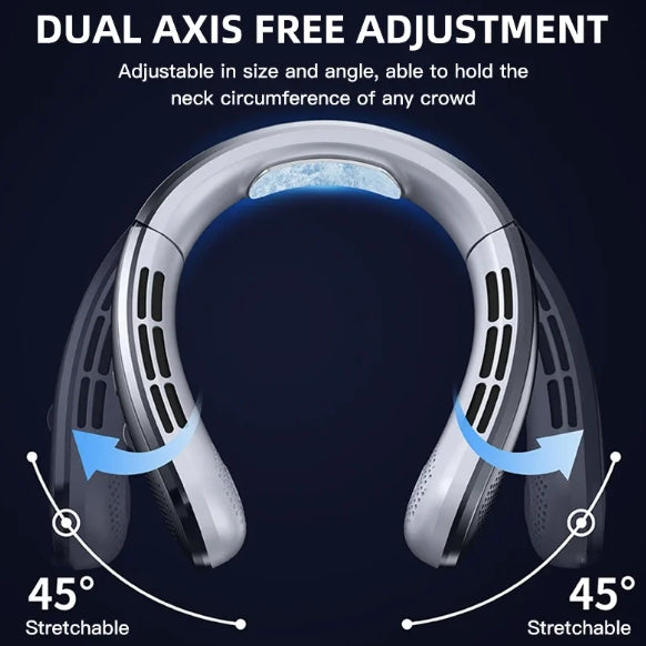 (US-DE Shipping) Portable Neck Fan with Digital Display