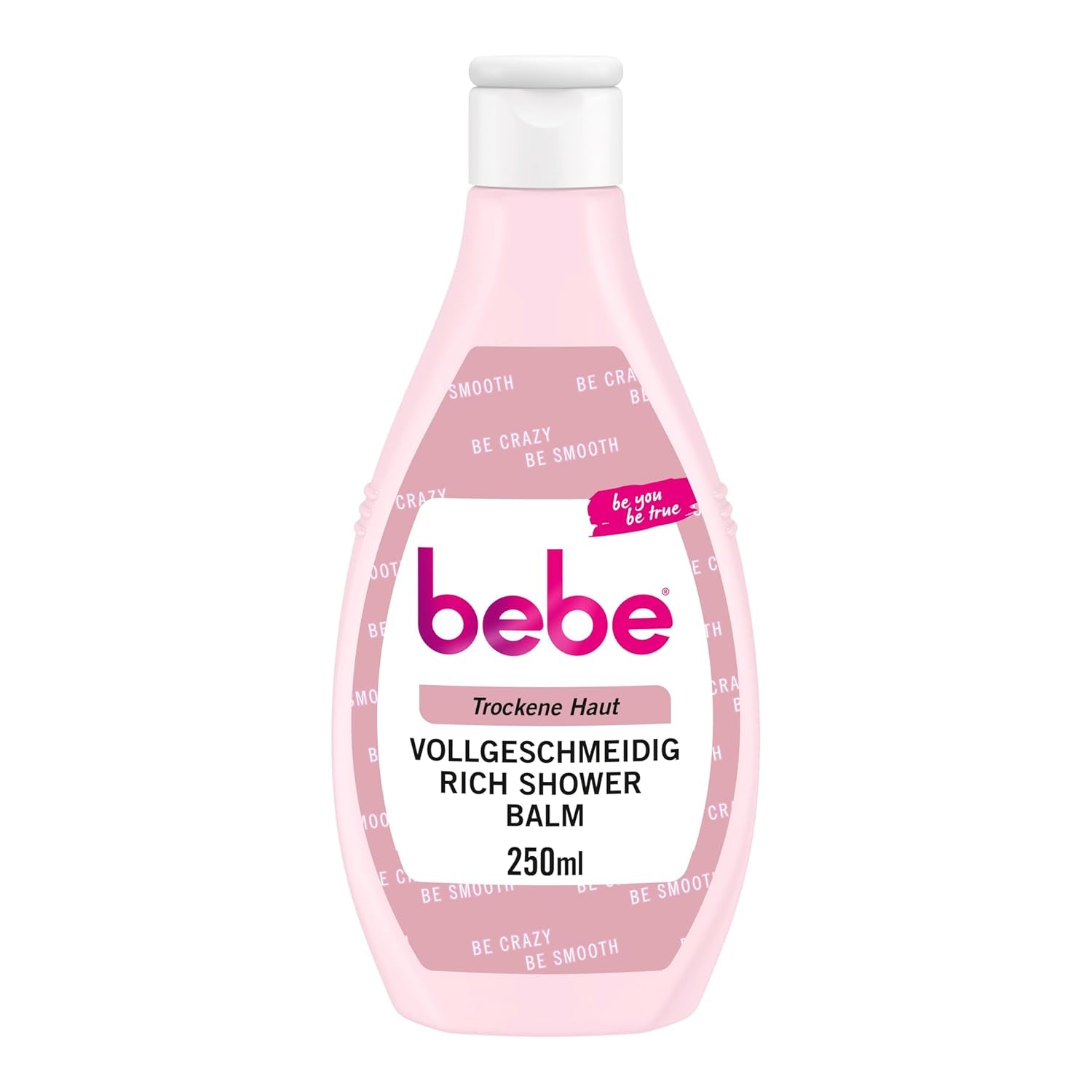 Bebe Vollgeschmeidig Rich Shower Balm Feuchtigkeitsspendendes Hautpflege Duschgel Mit Sheabutter & Mandelöl Für Trockene Haut, 6-Pack (6 X 250 Ml)