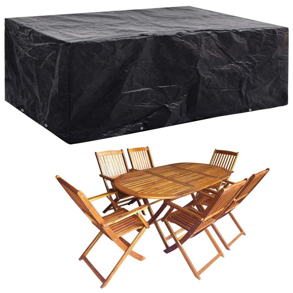 Gartenmöbel-Abdeckungen 2 Stk. 8 Ösen 242X162X100 Cm