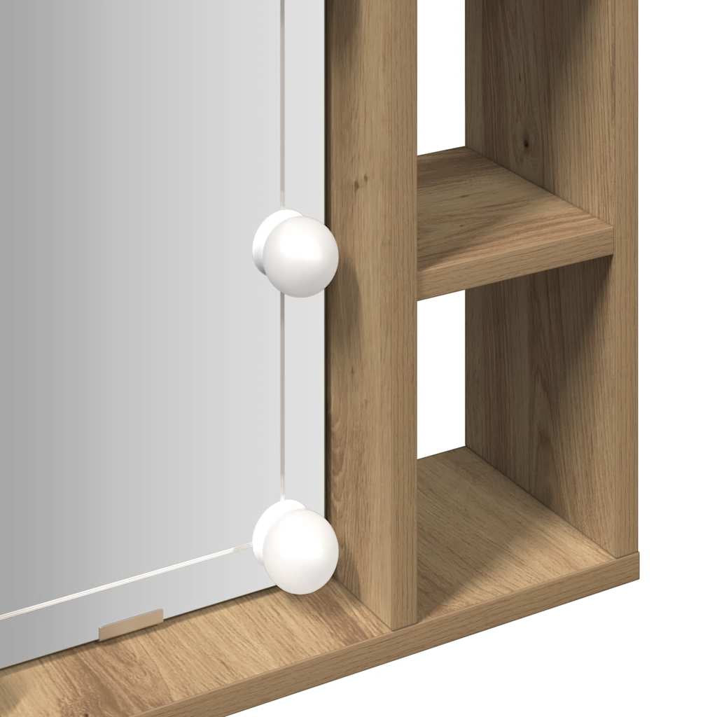 Spiegelschrank Mit LED Badschrank Badspiegel Badezimmer Hängeschrank VidaXL