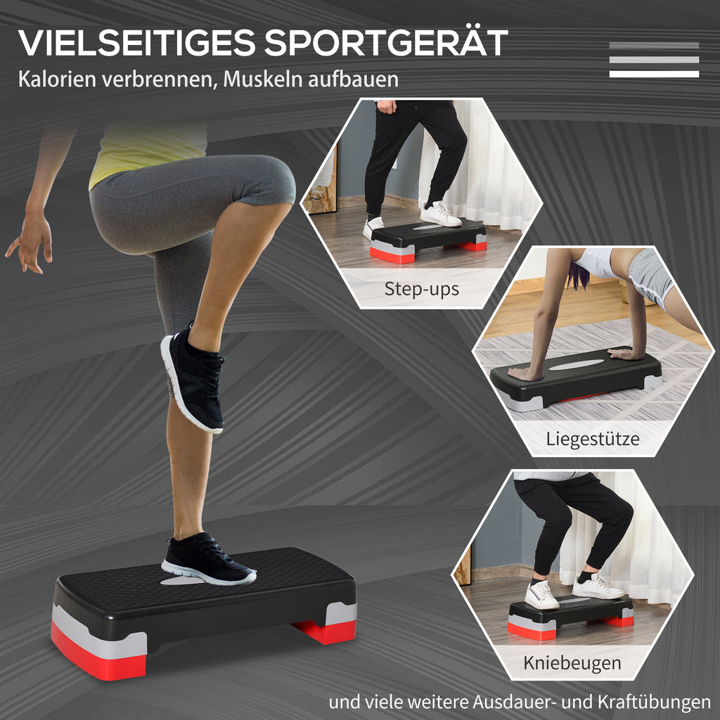 Steppbrett Aerobic Fitness Stepper Heimtrainer Höhenverstellbar