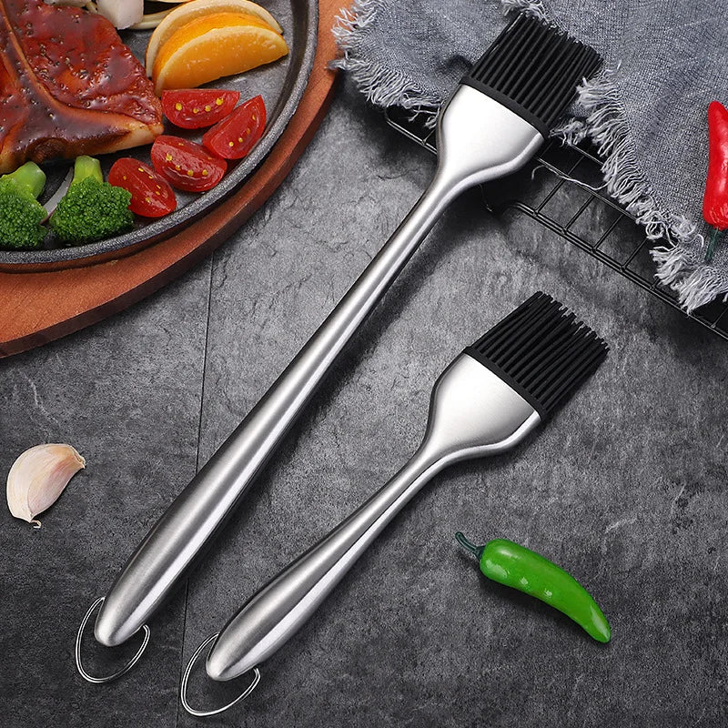 Kitchen Oil Brush Silicone Brush BBQ Grill Oil Sauce Butter Basting Brush Barbecue Cooking Brush Kitchen BBQ Accessories
