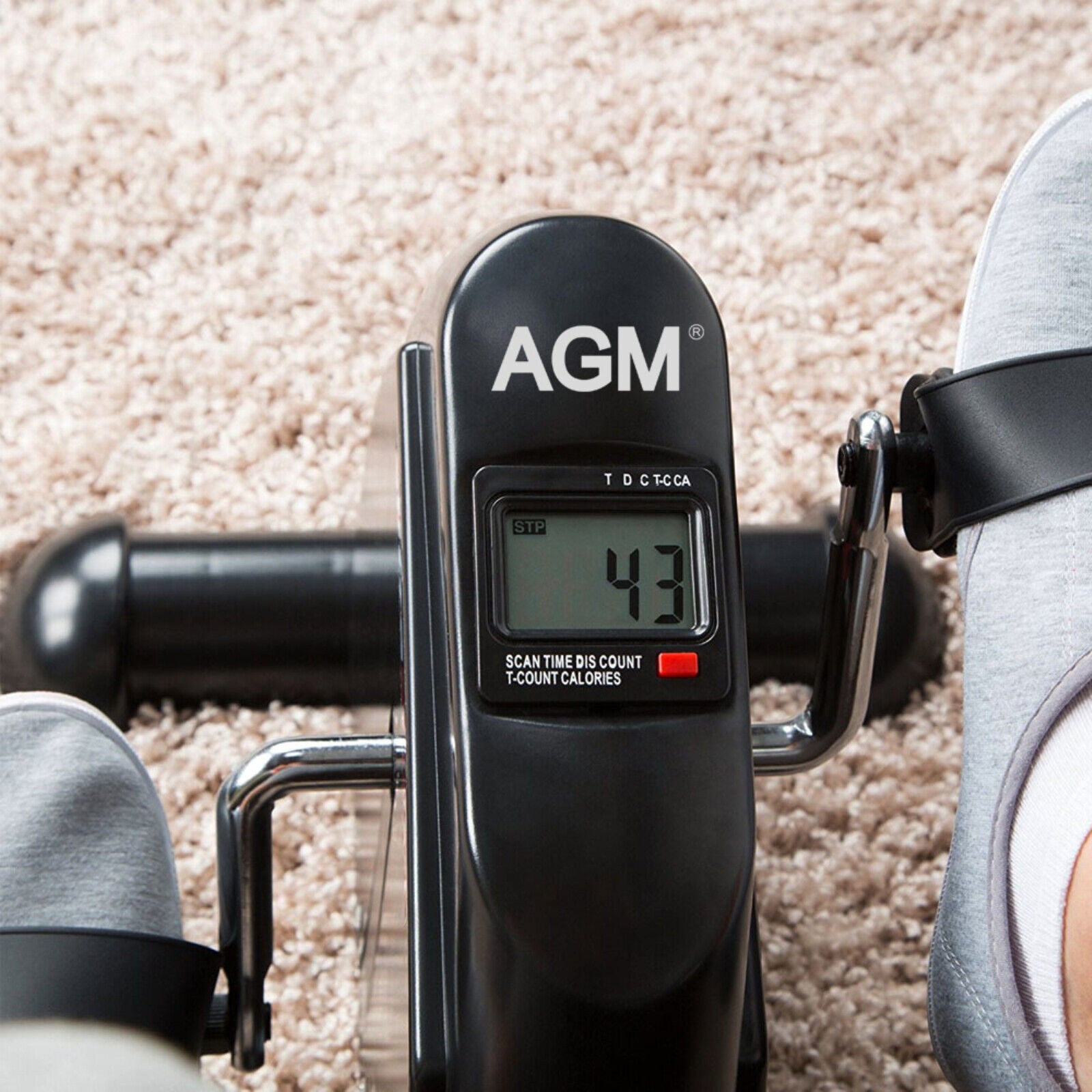 Mini Fitnessbike Pedaltrainer Heimtrainer LCD Armtrainer Und Beintrainer AGM