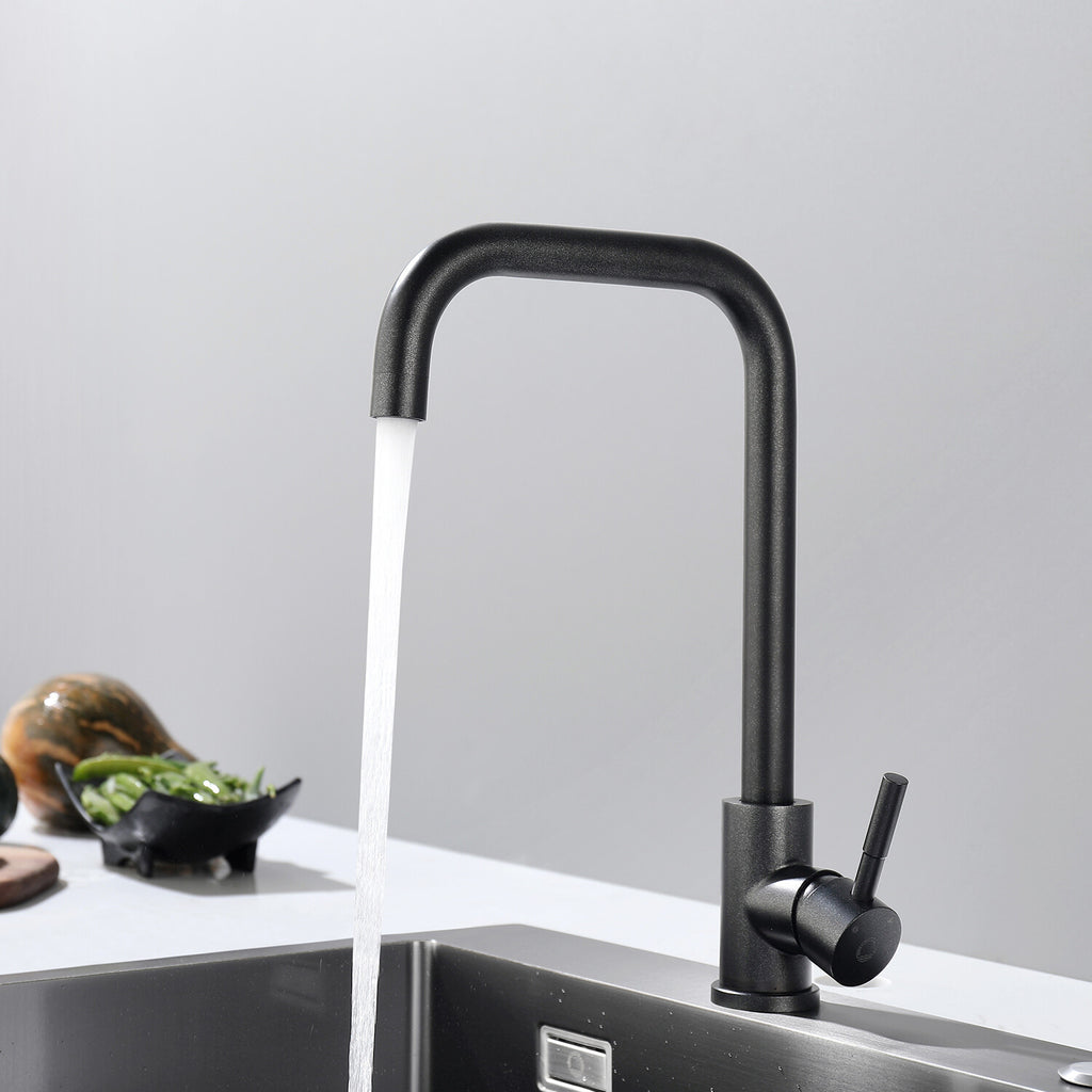 360° Drehbarer Küchenarmatur Wasserhahn Mischbatterie Küche Spültischarmat