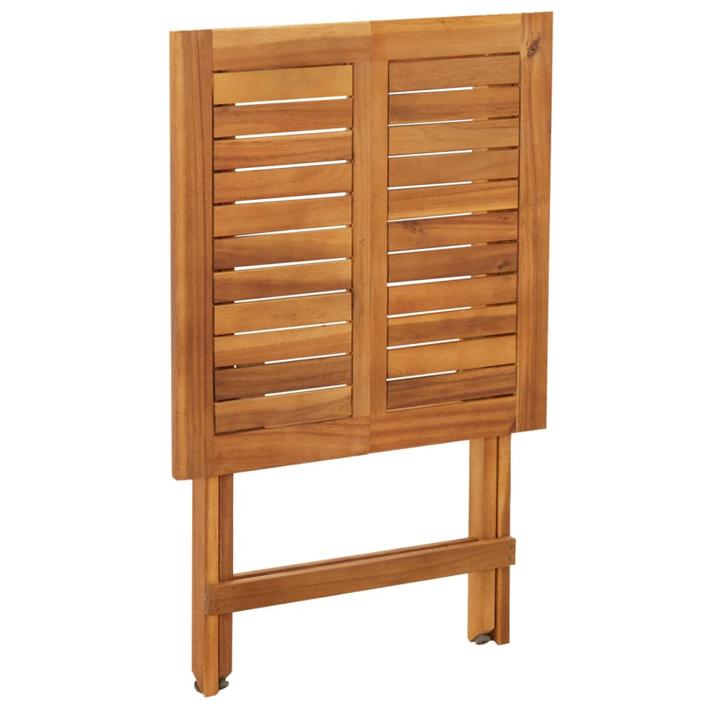 Bistro Set Klappbar Sitzgruppe Balkonmöbel 3-Tlg. Massivholz Akazie Vidaxl