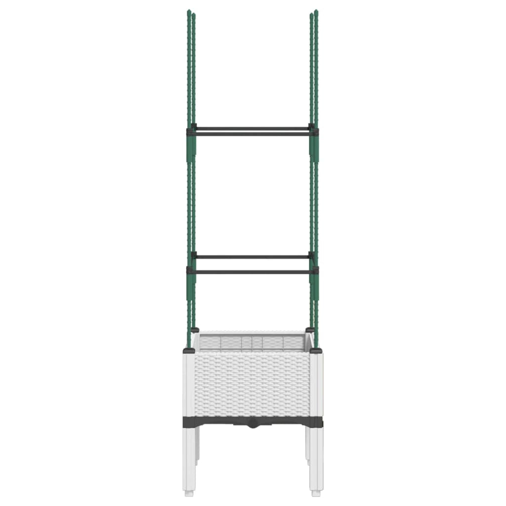 Pflanzkübel Mit Rankgitter Blumenkübel Gartenspalier Pflanzkasten PP Vidaxl