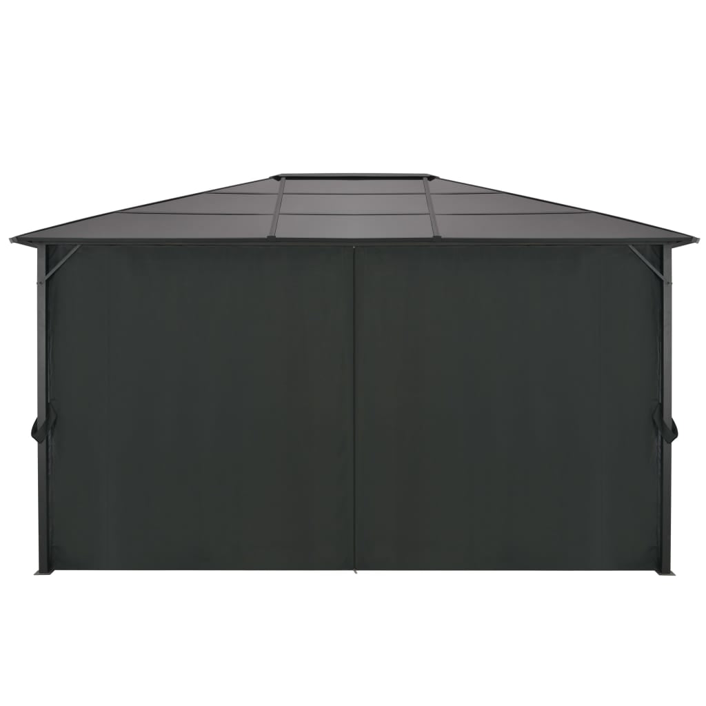 Gartenpavillon Schwarz Pavillon Partyzelt Festzelt Gartenzelt 4X3/3X3M VidaXL