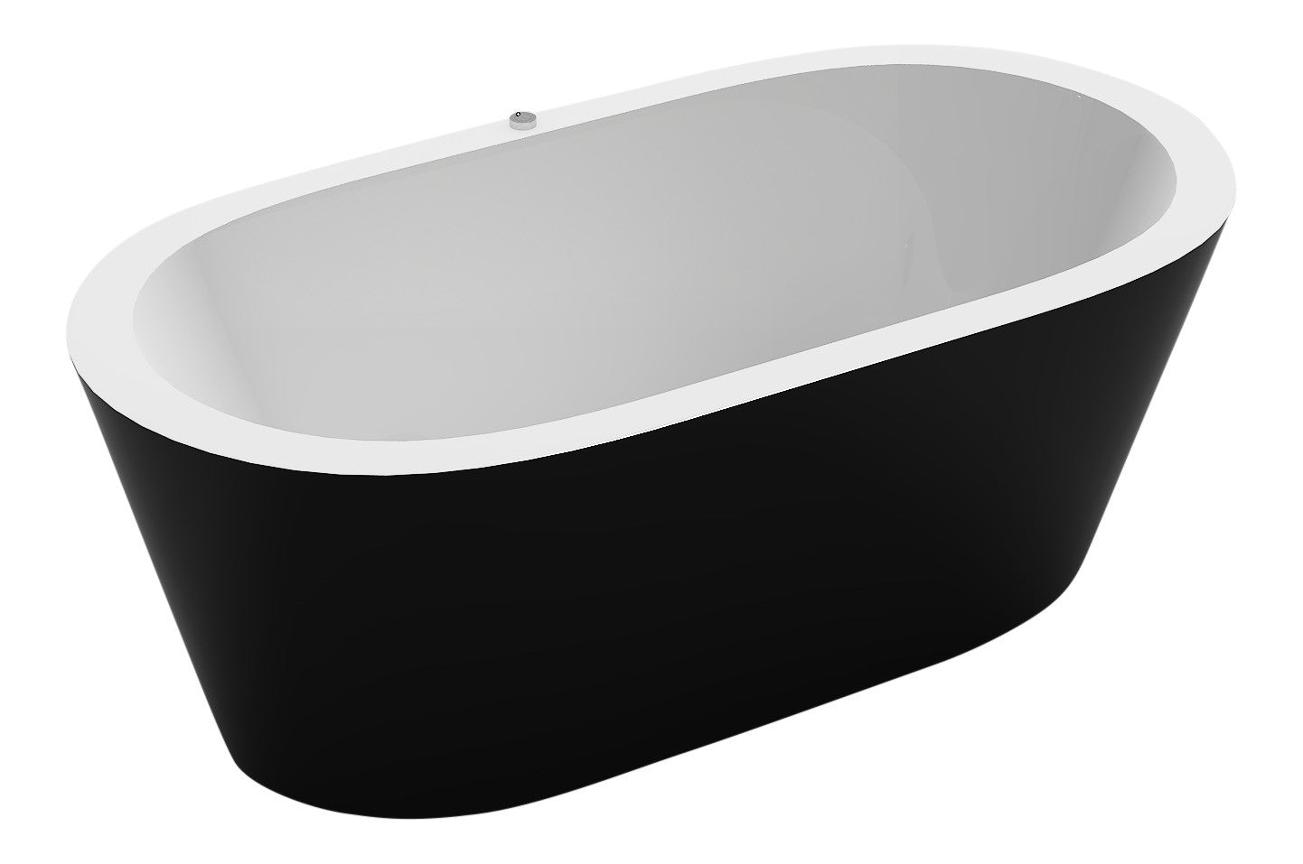 Badewanne Maggiore II Whirlpool Schwarz Bad Wanne Badausstattung Luftdüsen