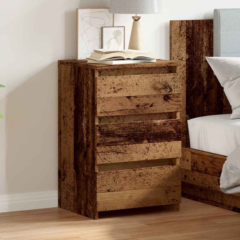 Nachttisch Altholz-Optik 40X35X62,5 Cm Holzwerkstoff