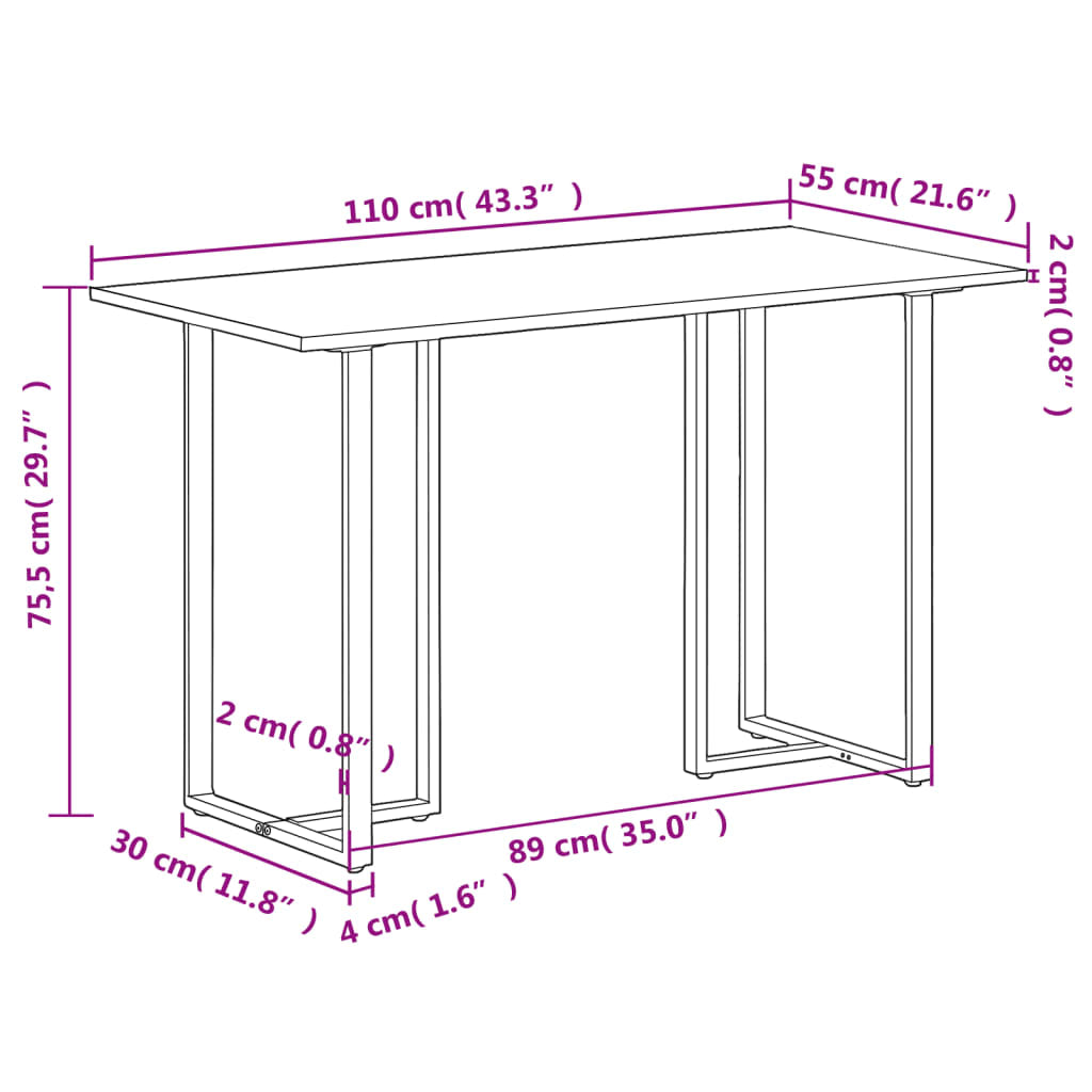 Esstisch Speisetisch Küchentisch Esszimmertisch Holztisch Tisch Küche Vidaxl