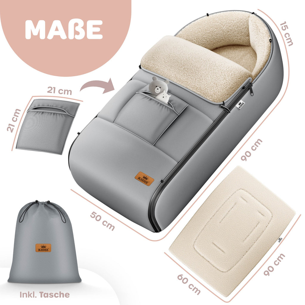 KIDIZ® Babyfußsack Baby Winterfußsack Kinderwagenfuß