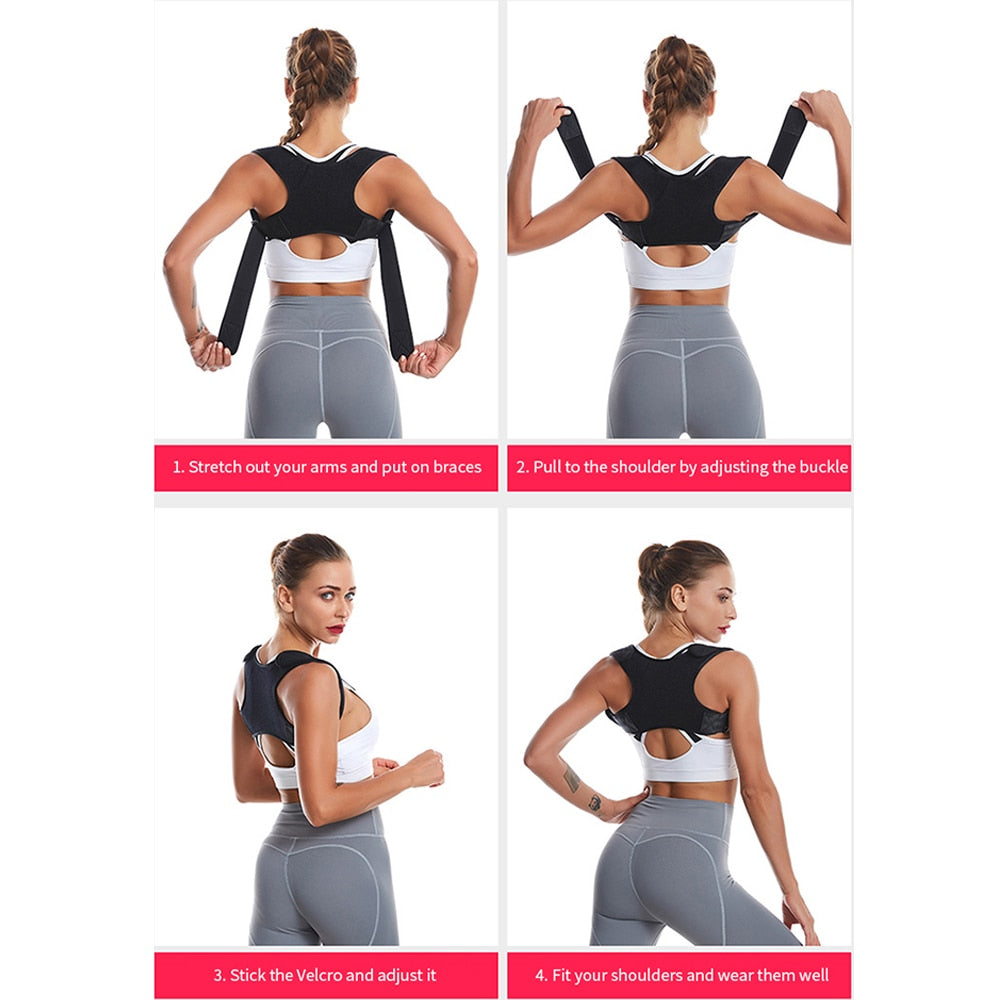 (US-DE Shipping) Posture Corrector Adjustable Back Support Belt