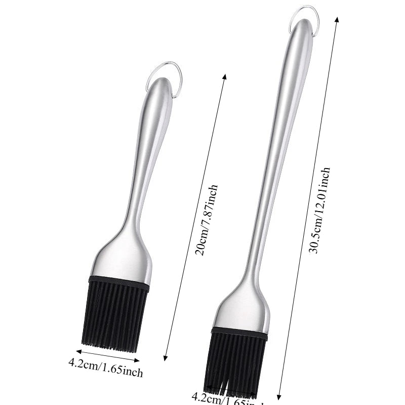 Kitchen Oil Brush Silicone Brush BBQ Grill Oil Sauce Butter Basting Brush Barbecue Cooking Brush Kitchen BBQ Accessories
