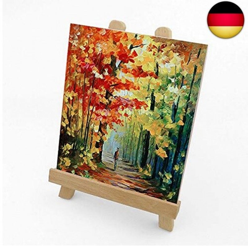 2 Stück Mini Staffelei, Tischplatte Tischkalender Ständer Holz, Kleine T