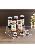 3-Tier Spice Cosmetic Stand Acrylic Display Rack Stylish Practical Organizer