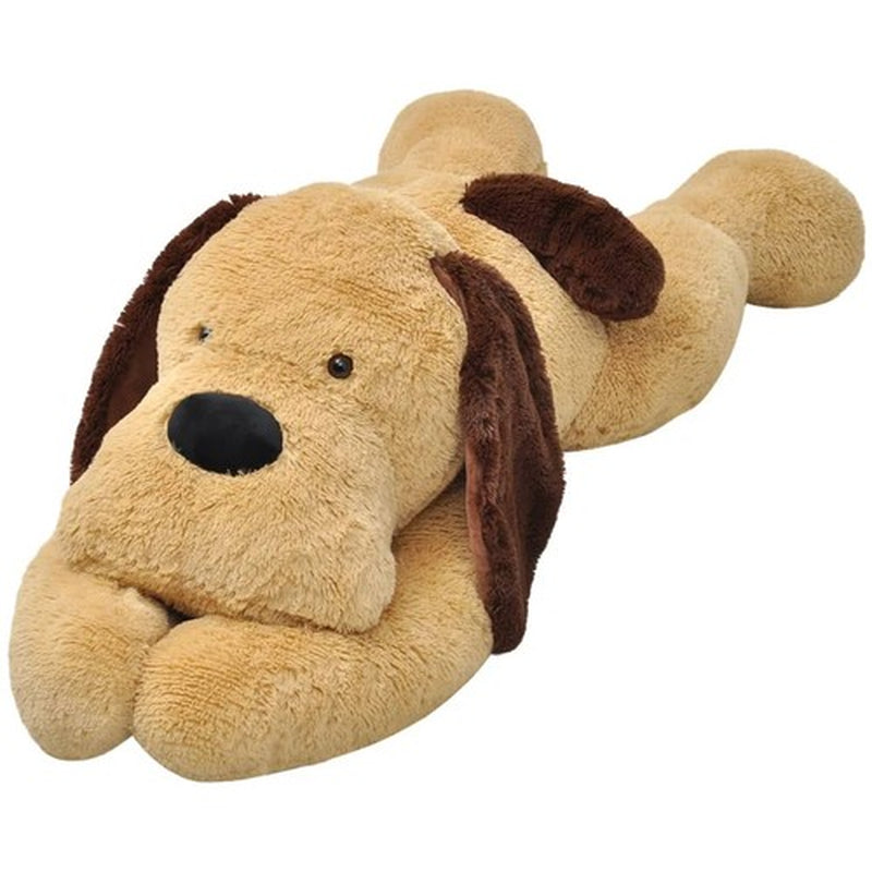 Plüschtier Stofftier Kuscheltier Stoffhund Liegend  VidaXL