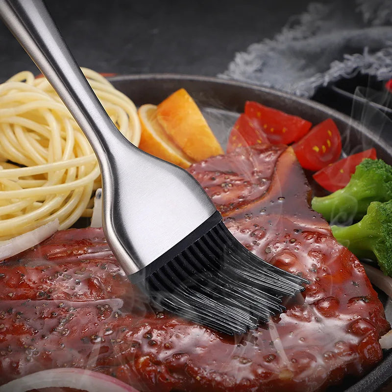 Kitchen Oil Brush Silicone Brush BBQ Grill Oil Sauce Butter Basting Brush Barbecue Cooking Brush Kitchen BBQ Accessories