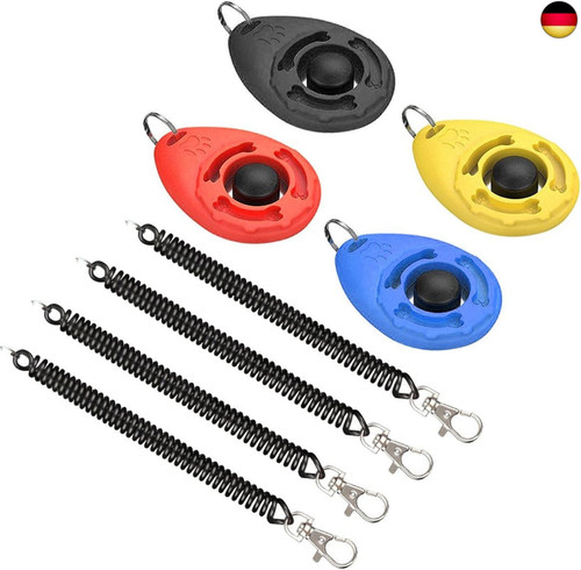 Hunde Clicker, 4 Stück Trainings-Clicker