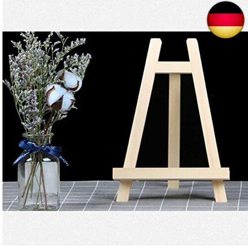 2 Stück Mini Staffelei, Tischplatte Tischkalender Ständer Holz, Kleine T
