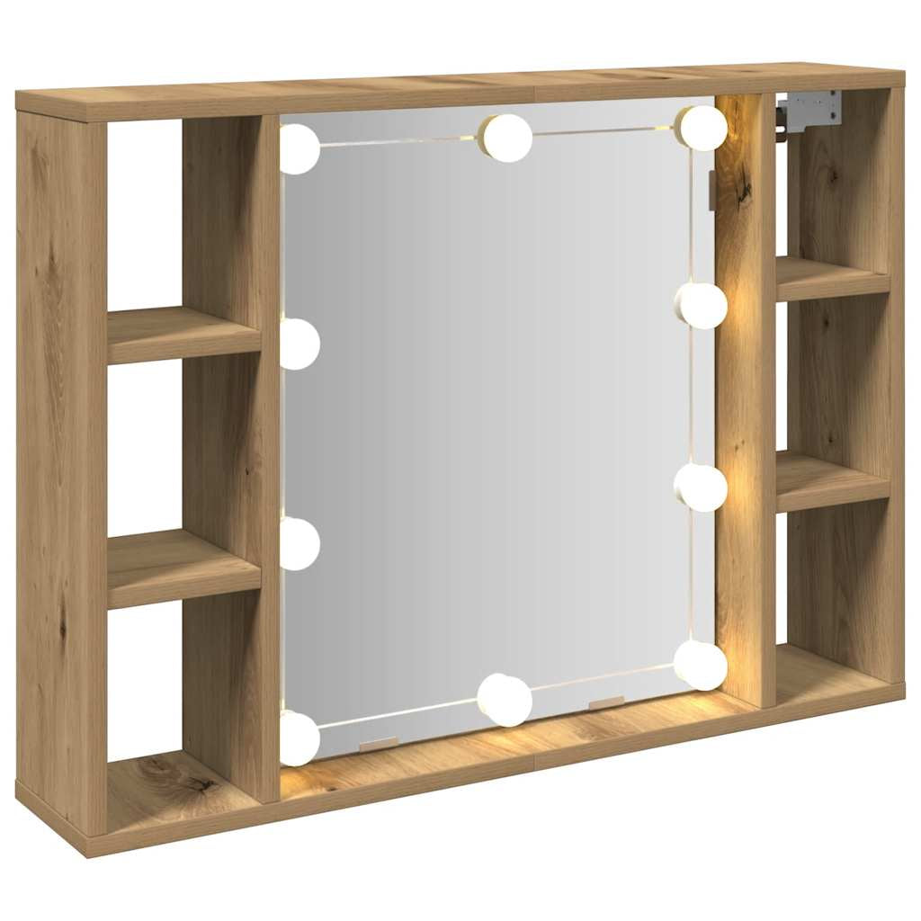 Spiegelschrank Mit LED Badschrank Badspiegel Badezimmer Hängeschrank VidaXL