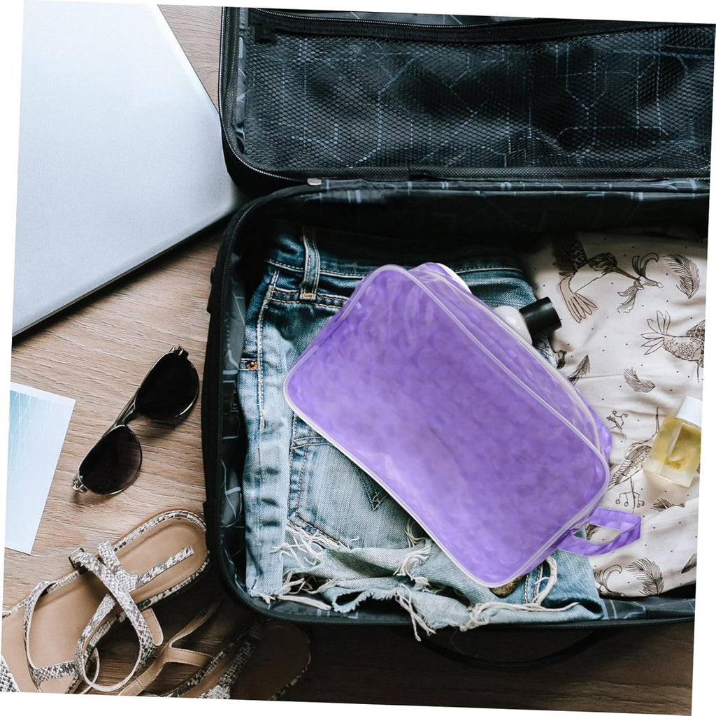 DOITOOL Reisetasche Kulturbeutel Eva Organizer Grau Mit Reißverschluss Für Reisen Schwimmen Strand