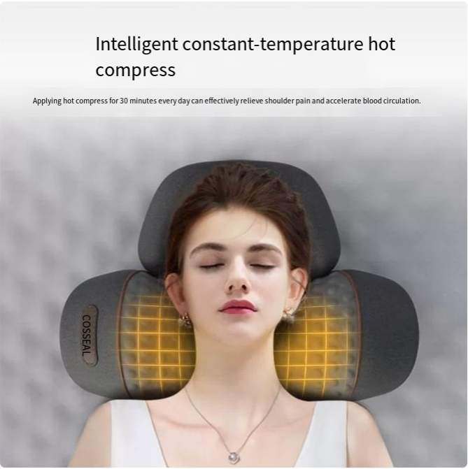 (US-DE Shipping) Heated Cervical Support Pillow for Neck and Spine Relief