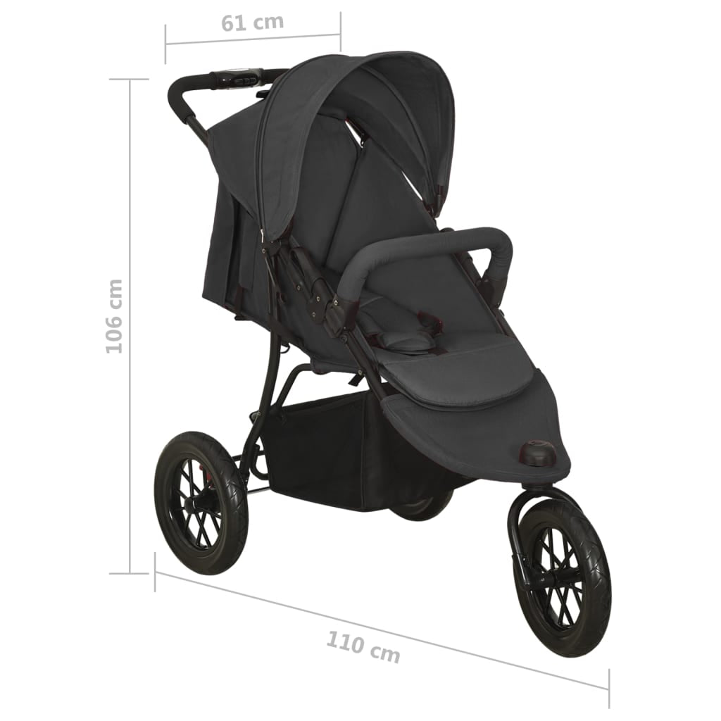 Kinderwagen Stahl Kinderbuggy Reisebuggy Sportwagen Mehrere Auswahl Vidaxl