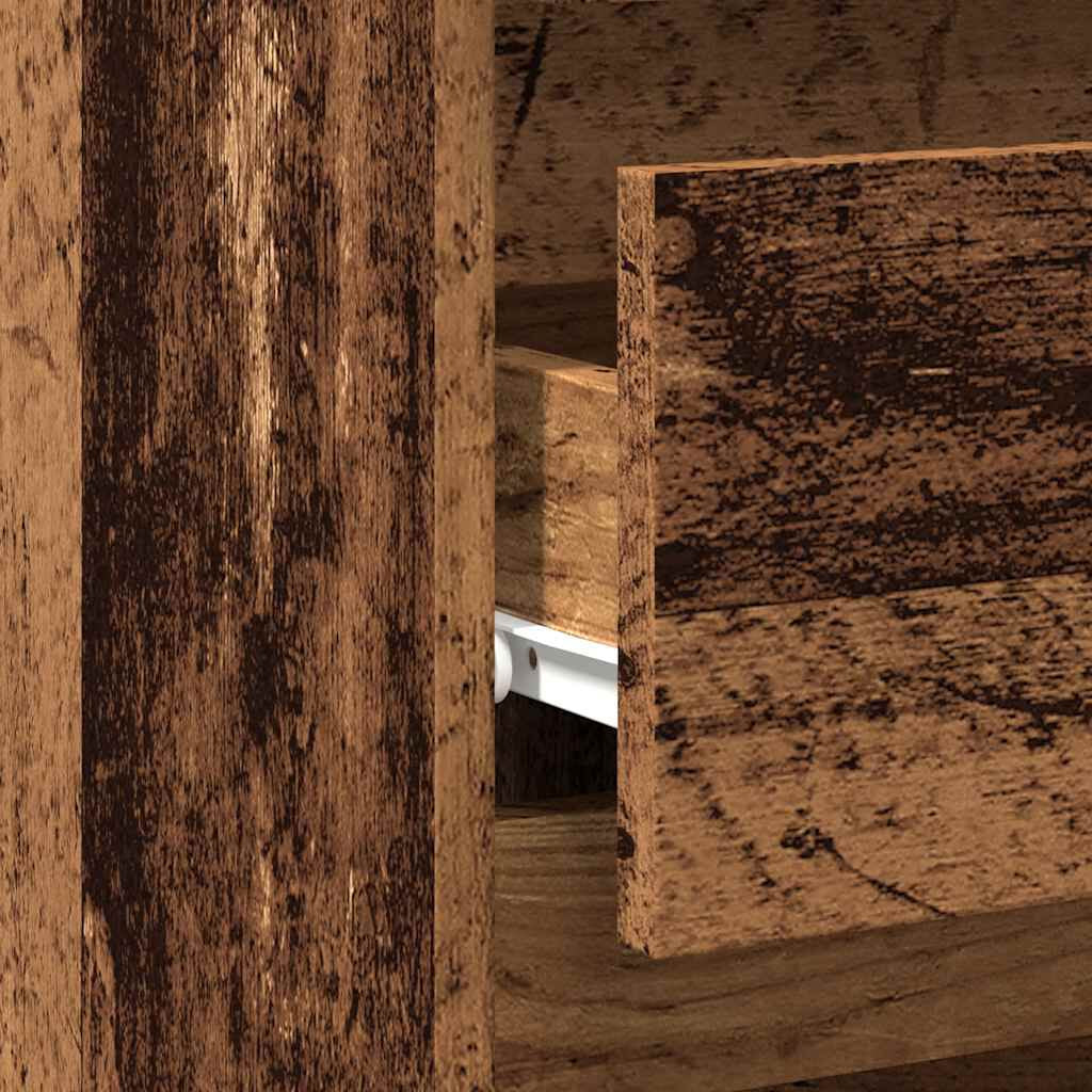 Nachttisch Altholz-Optik 40X35X62,5 Cm Holzwerkstoff
