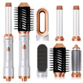 Hot Air Styler 6 in 1, UKLISS Föhnbürste Mit 6 Ersatz: 1000W Haartrockner, Airflow-Auto Lockenstab, Lockenbürste, Rundbürstenföhn, Haarglätter Für Haar Volumen, Glätten, Locken Und Föhnen, Haarpflege