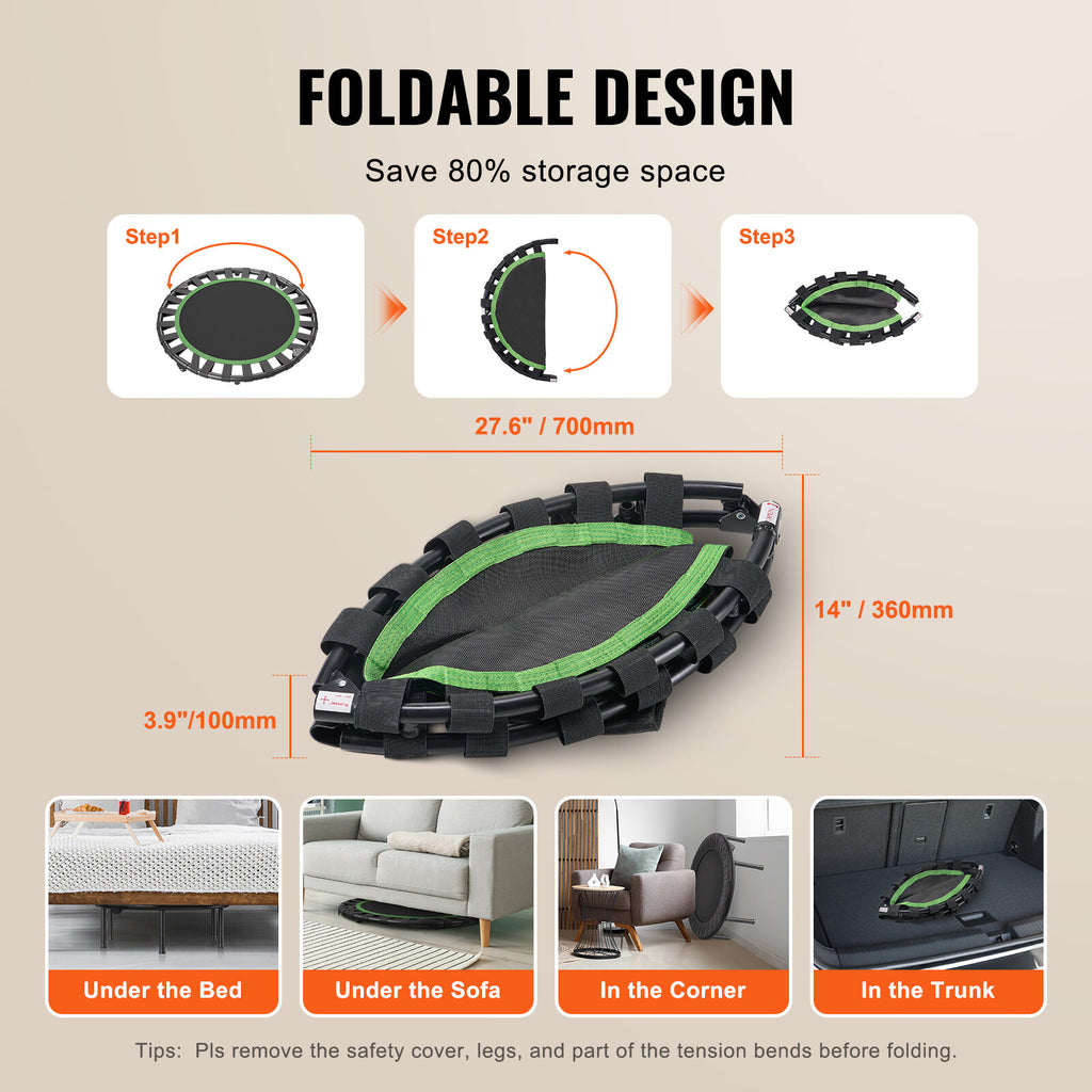 VEVOR Mini-Fitness-Trampolin