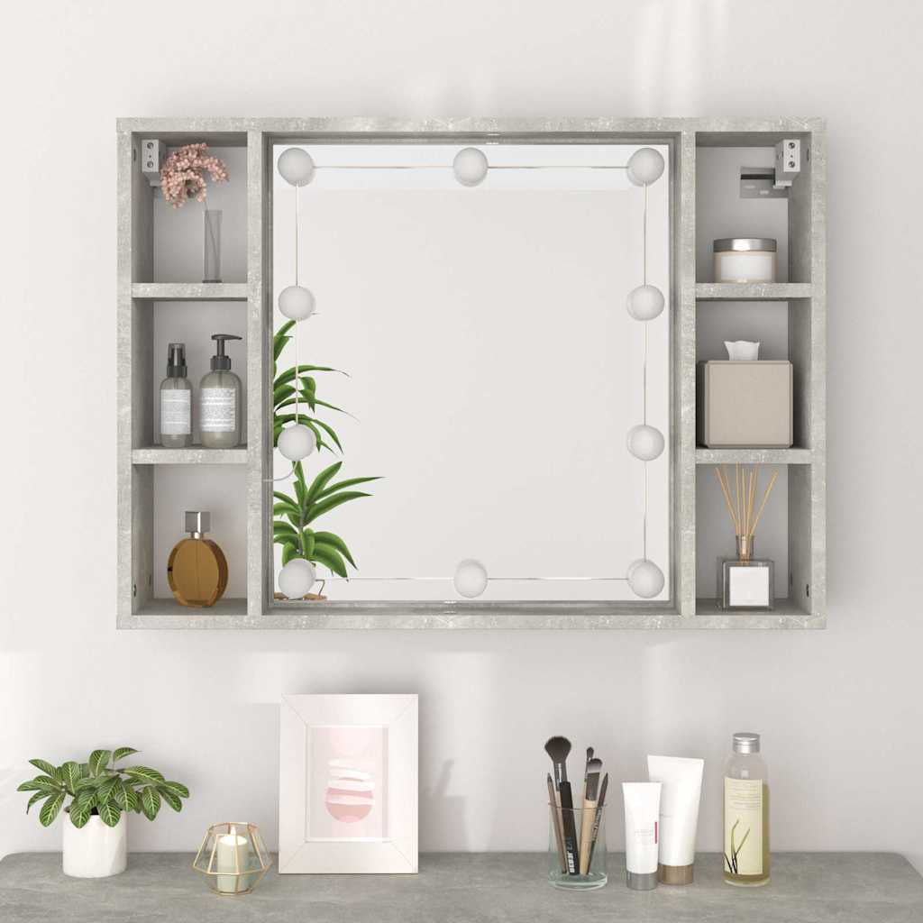 Spiegelschrank Mit LED Badschrank Badspiegel Badezimmer Hängeschrank VidaXL