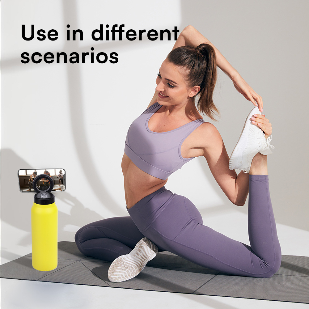 (US-DE Shipping) Stainless Steel Water Bottle With Lid Magnetic