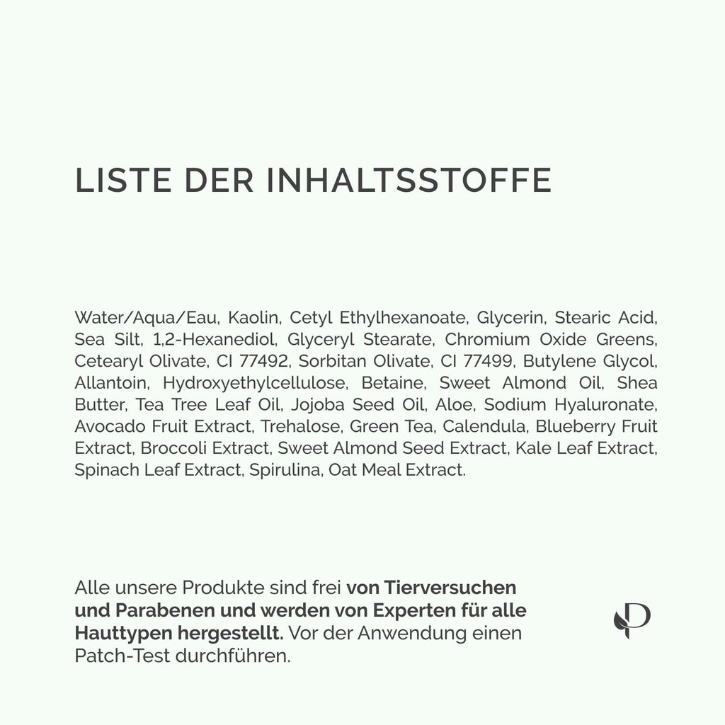 PLANTIFIQUE Koreanische Gesichtsmaske Mit Avocado, Fango & Superfoods 110G - Tonerde Maske Körper Und Gesicht anti Pickel Poren Mitesserentferner - Korean Clay Face & Body Mask