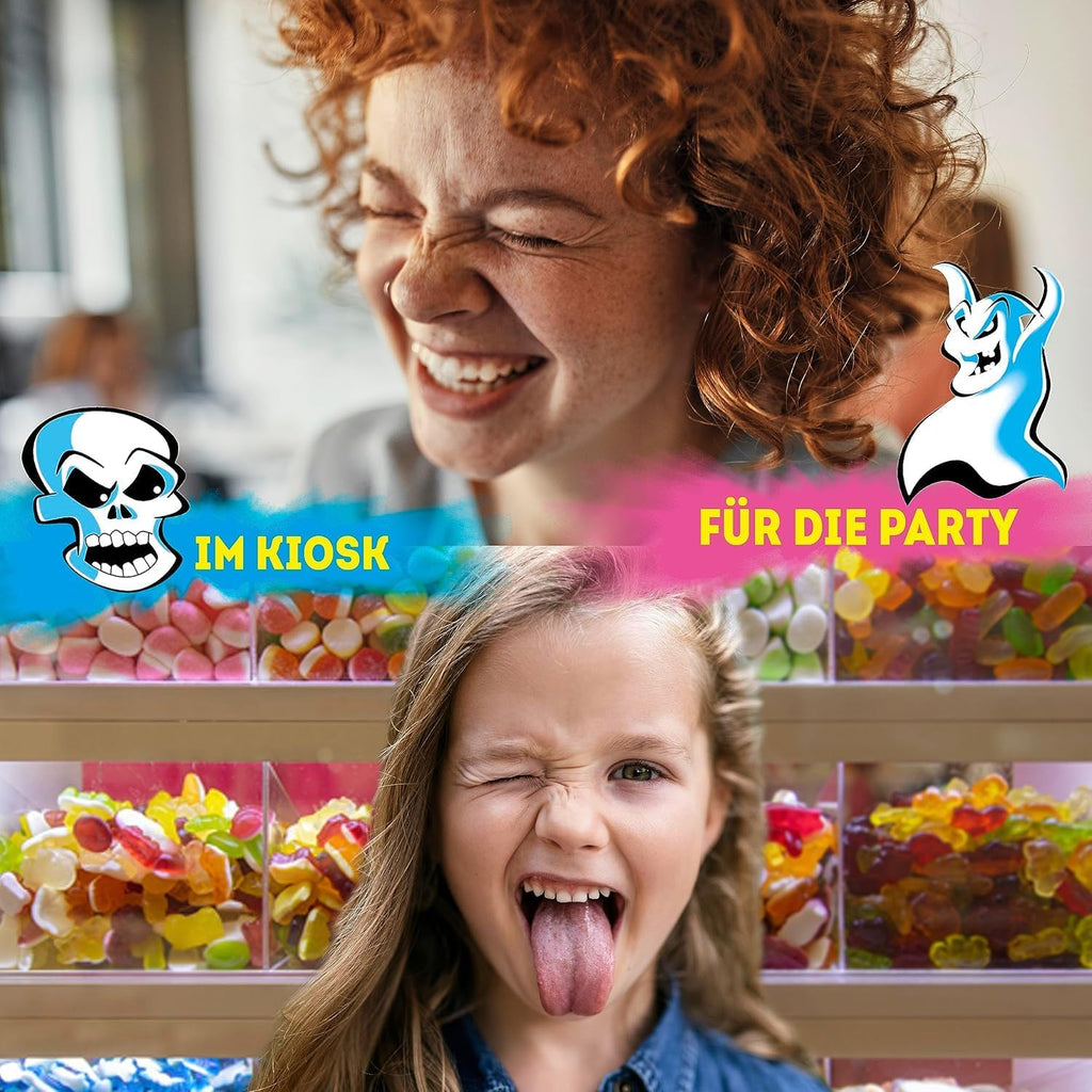 Center Shock Scary Mix, Box Mit 100 Kaugummis, Extra-Sauer Mit Verschiedenen Sorten, Ideal Für Geburtstag, Pinata, Candy-Bar, Schultüte Und Weihnachten, 400G