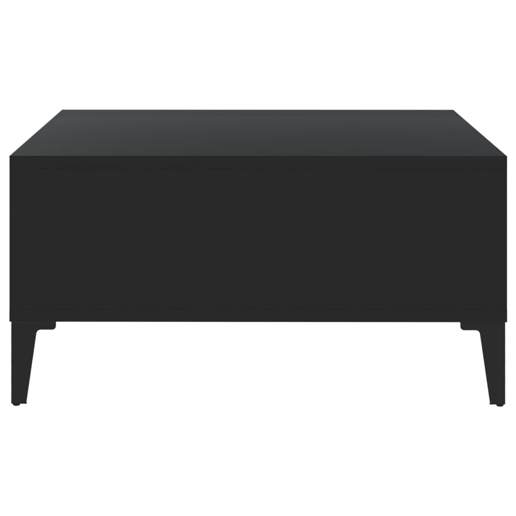 Couchtisch Schwarz 60X60X30 Cm Holzwerkstoff