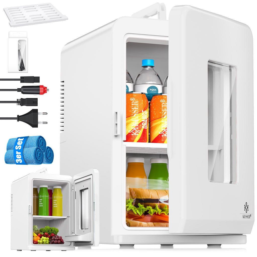 KESSER® Mini Kühlschrank 15 L Kühl Und Heizfunktion Minibar Kühlbox Thermobox