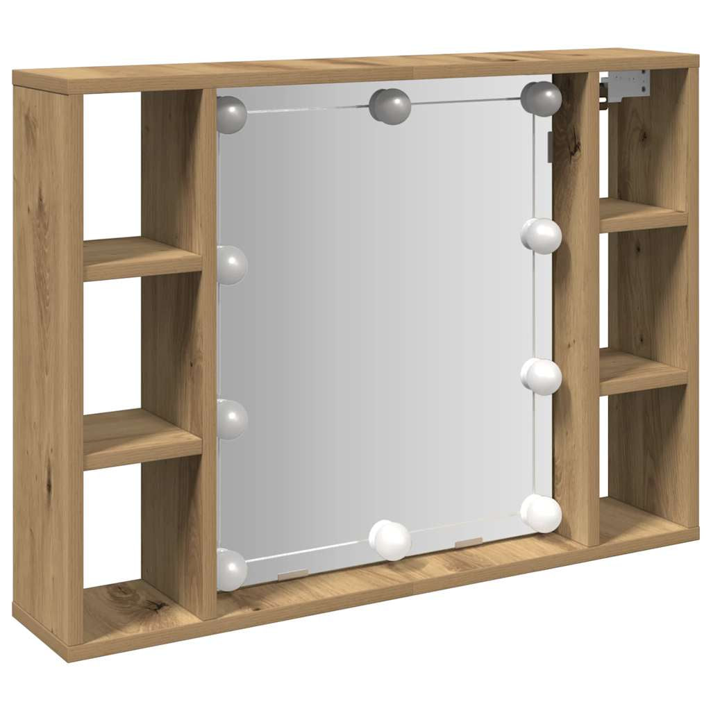 Spiegelschrank Mit LED Badschrank Badspiegel Badezimmer Hängeschrank VidaXL