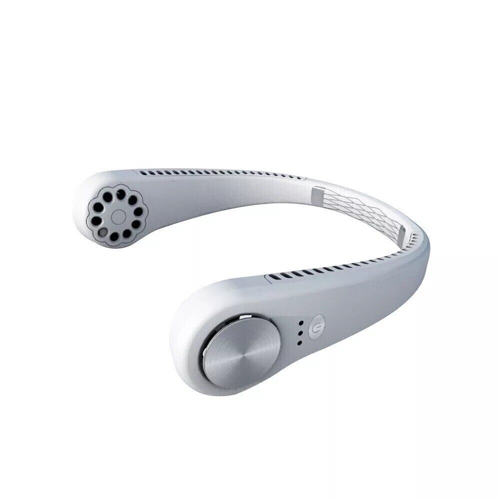 (US Shipping) USB Portable Hanging Neck Fan Cooling Air Cooler Little Electric Air Conditioner