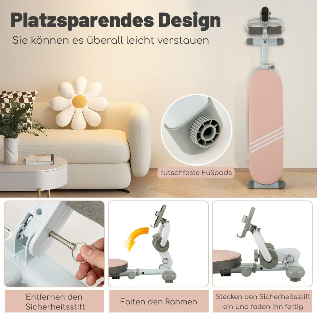 Klappbare Sit up Bank Mit 3 Fach Verstellbaren Winkeln & Handyhalterung Trainingsbank Geeignet Für Jugendliche Von 14-18 Jahren