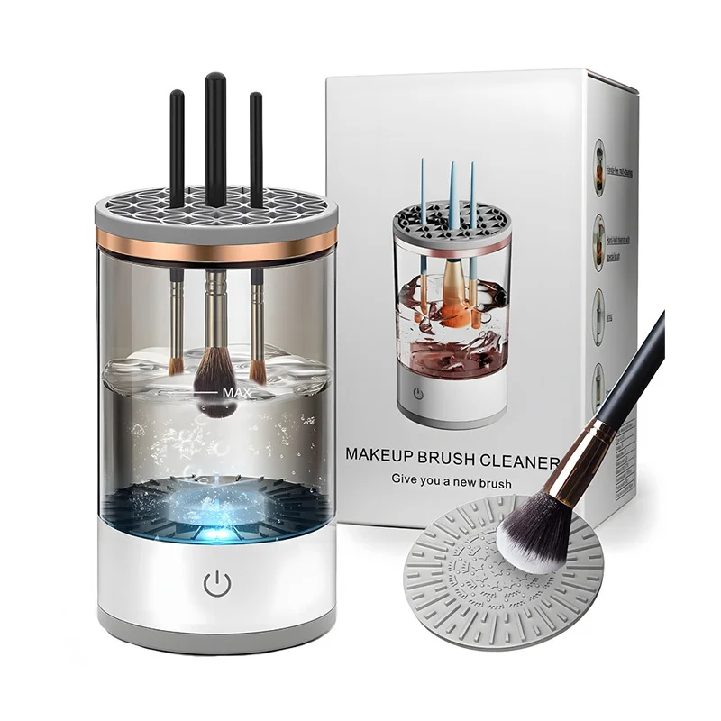 (US Shipping ) Automatic Brush Cleaner Electric Makeup Brush Cleaning Machine Fast Clean Dryer