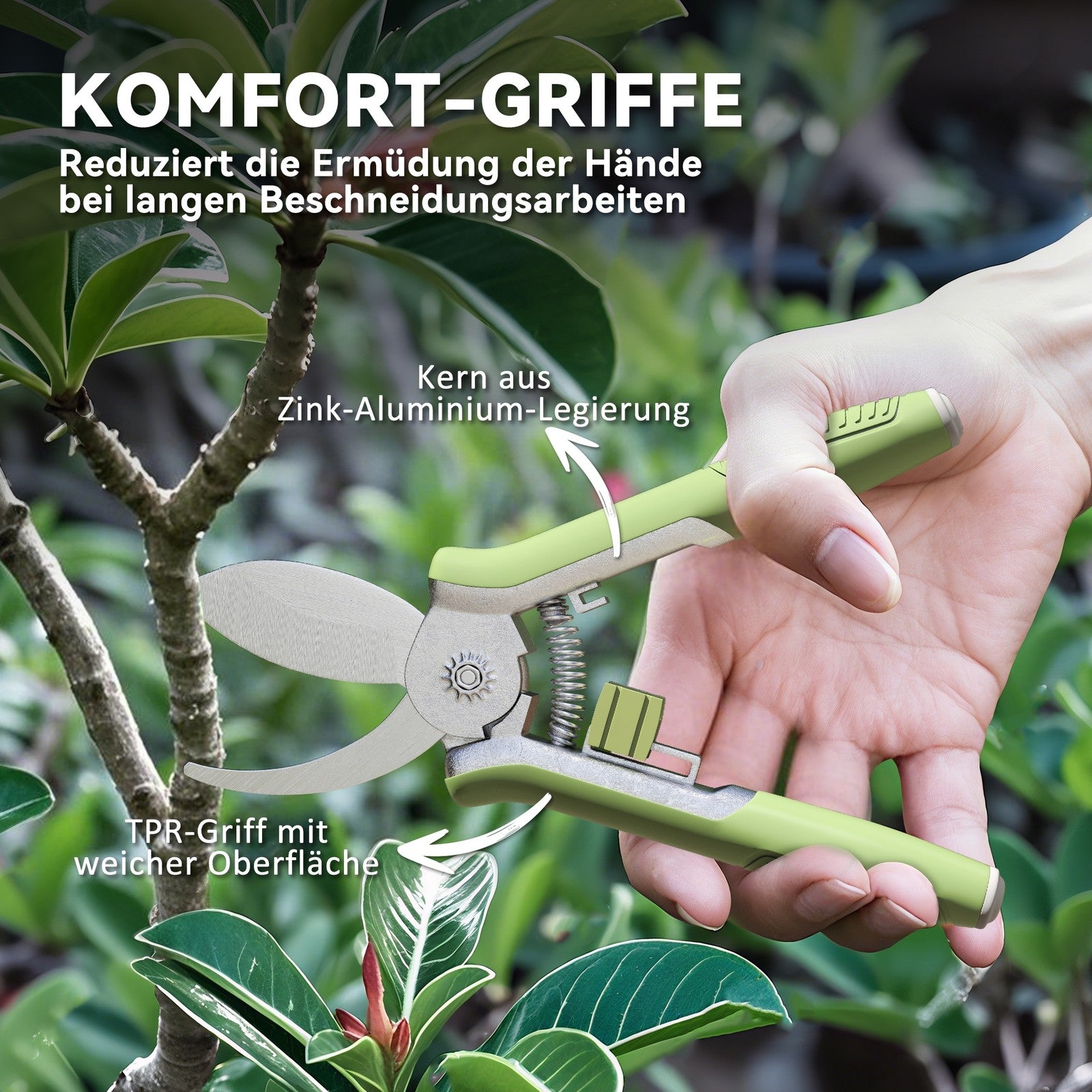 Gartenwerkzeug Set 2 Stück Garten Werkzeug Aus Edelstahl Gartengeräte Grün