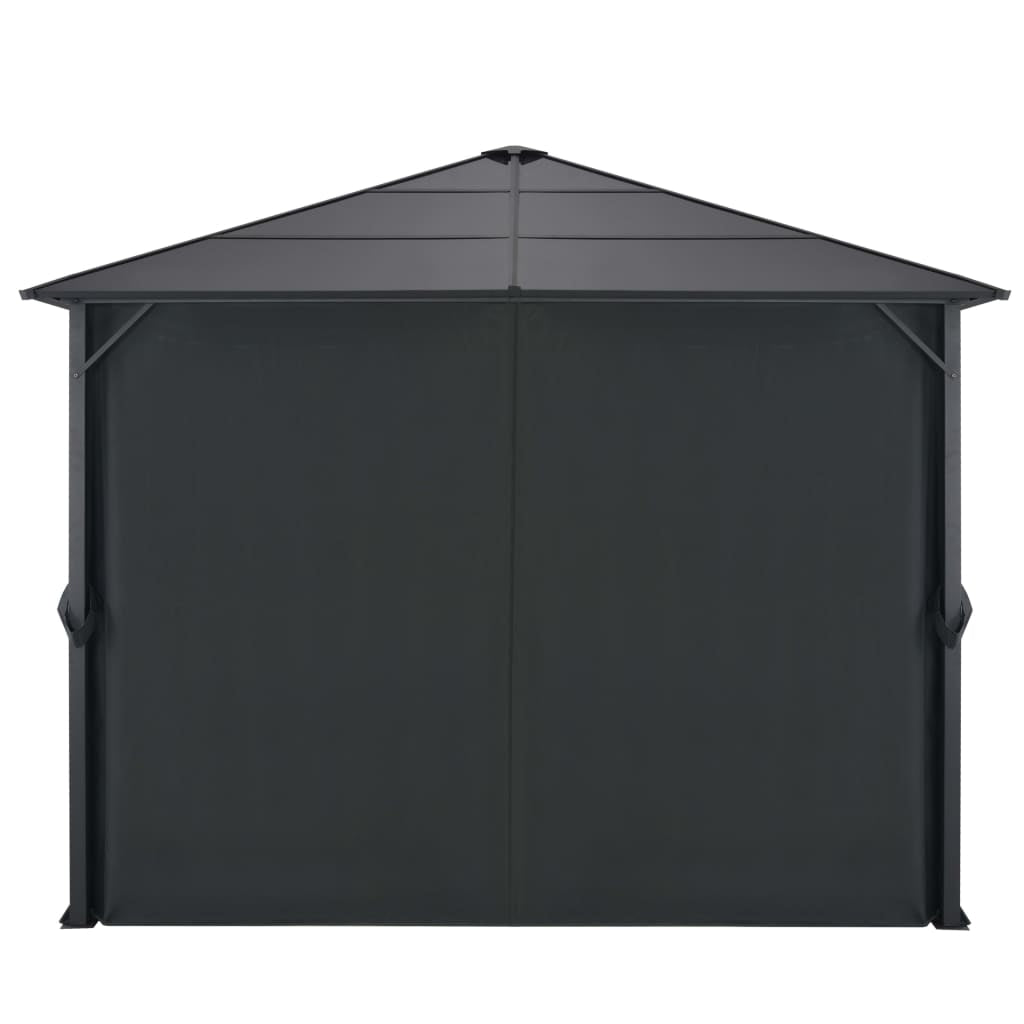 Gartenpavillon Schwarz Pavillon Partyzelt Festzelt Gartenzelt 4X3/3X3M VidaXL